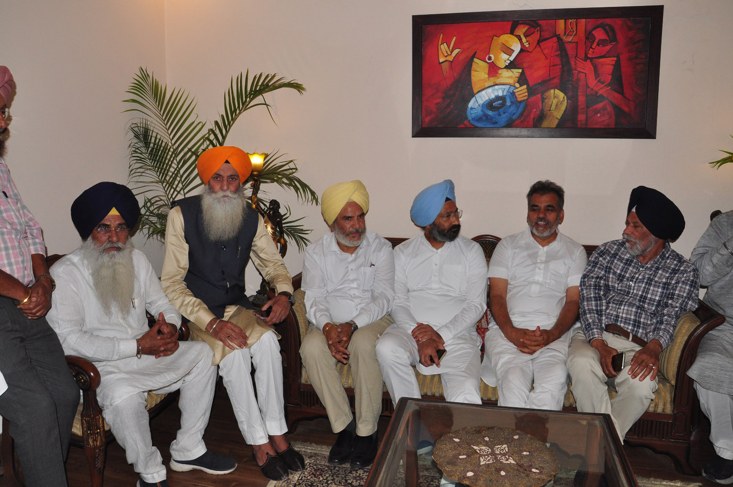 Former finance minister Parminder Dhindsa came to speed up the election campaign of Sharma